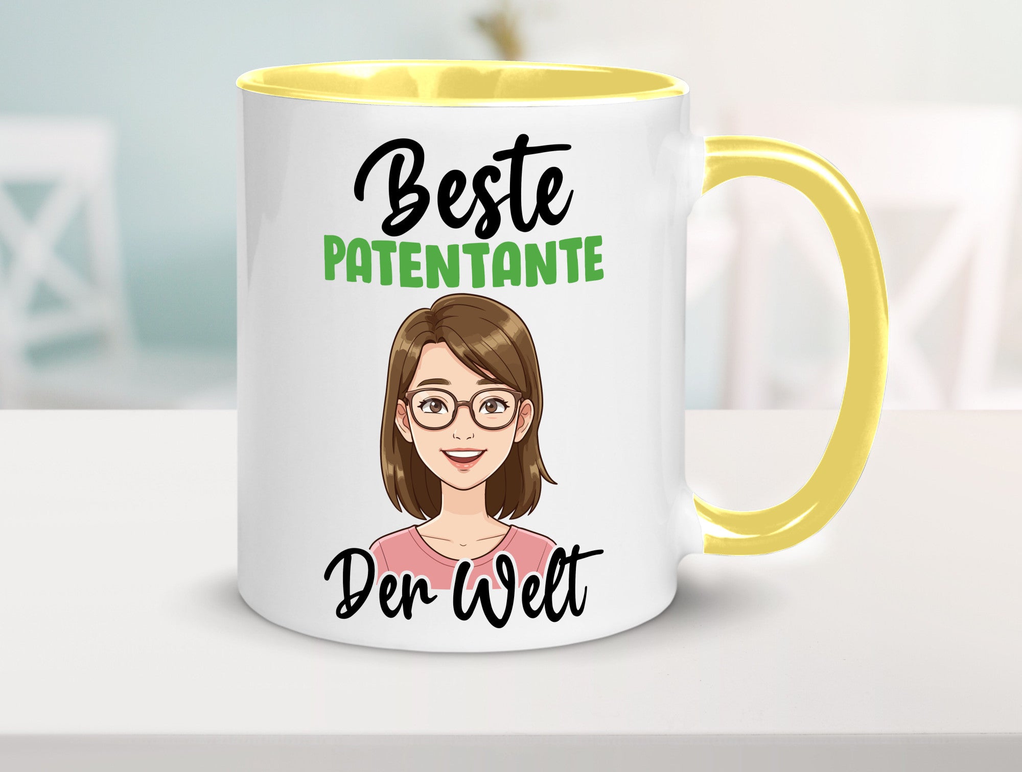 Beste Patentante | Tante lustiger Spruch Geschenk Humor Geschenkidee Tasse