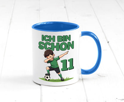 11. Geburtstag | 11 Jahre Fußballer Geschenkidee Humor Tasse