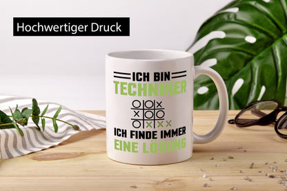 Ich bin Techniker, ich finde immer eine Lösung | Lustiger Spruch Geschenk Humor