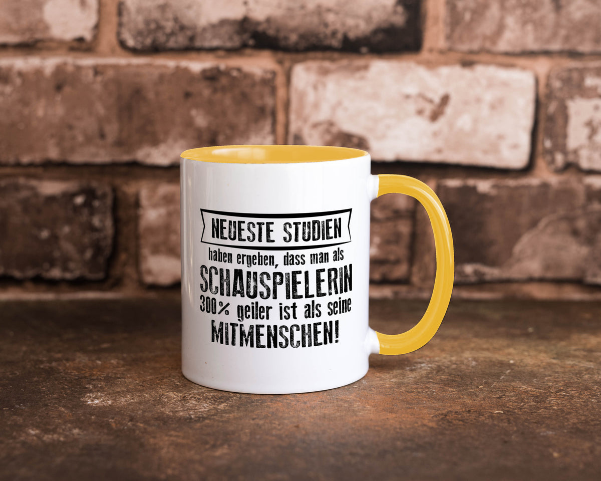 Neuste Studien: Schauspielerin | Theater Geschenkidee Humor Tasse