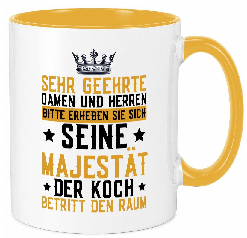 Seine Majestät der Koch | Küchenchef Restaurant Beruf Geschenkidee Arbeit Tasse
