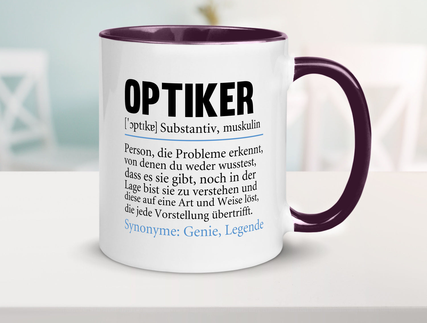 Optiker | Spruch Augenoptiker Beruf Humor v2 lustiger Geschenk Arbeit Kollegen