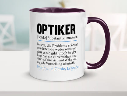 Optiker | Spruch Augenoptiker Beruf Humor v2 lustiger Geschenk Arbeit Kollegen