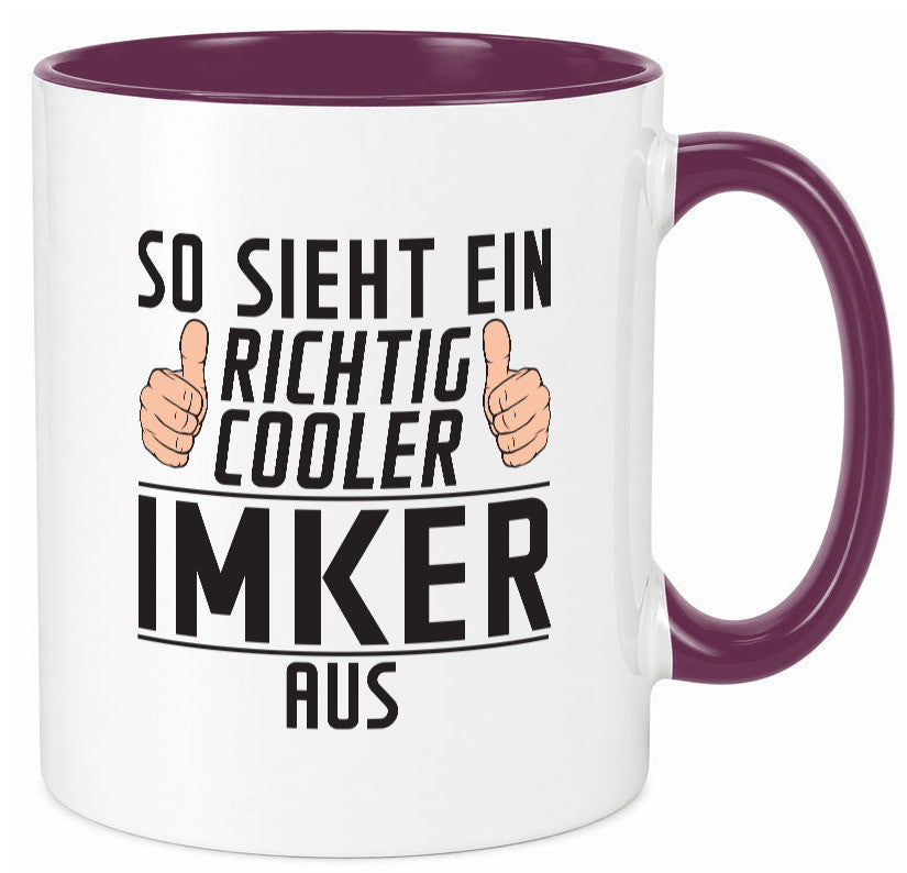 Richtig Cooler Imker | Imkerei Geschenkidee Humor Tasse