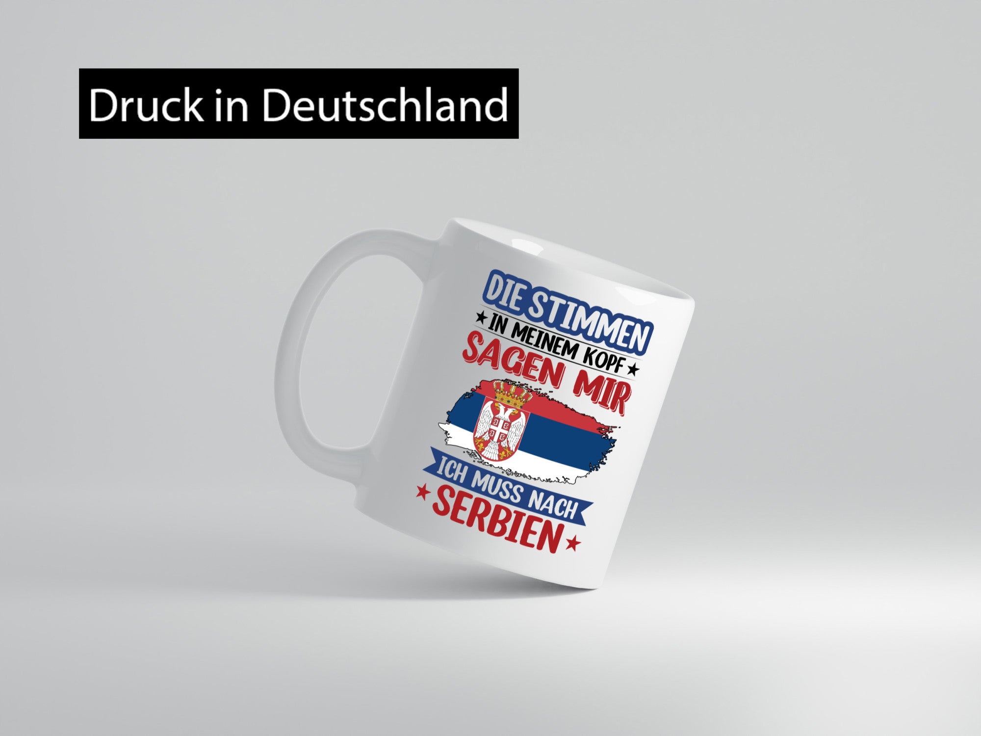 Serbien | Urlaub Stimmen in meinem Kopf Traumland v2 Geschenk Humor