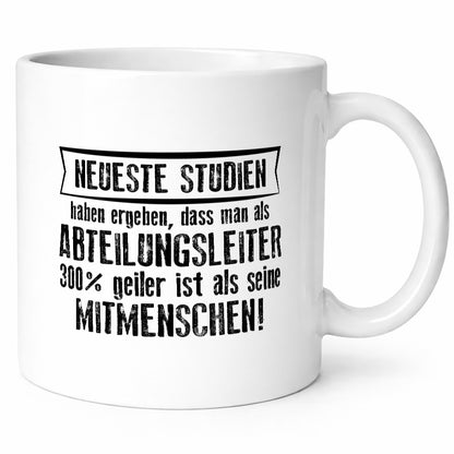 Neuste Studien: Abteilungsleiter| Führungskraft Geschenk Humor Geschenkidee