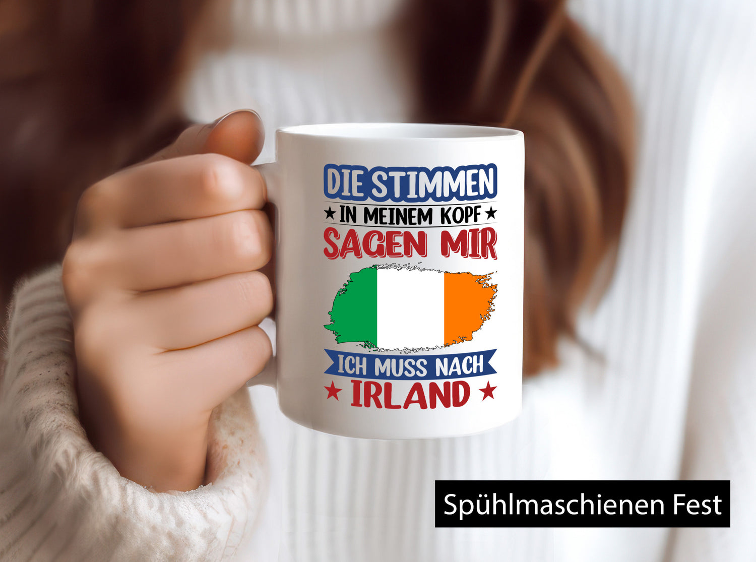 Irland | Urlaub Stimmen in meinem Kopf Traumland Geschenk Humor Geschenkidee