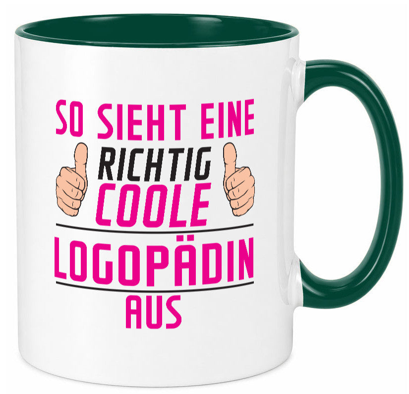 Richtig Coole Logopädin | Sprachtherapie Humor Geschenkidee Tasse