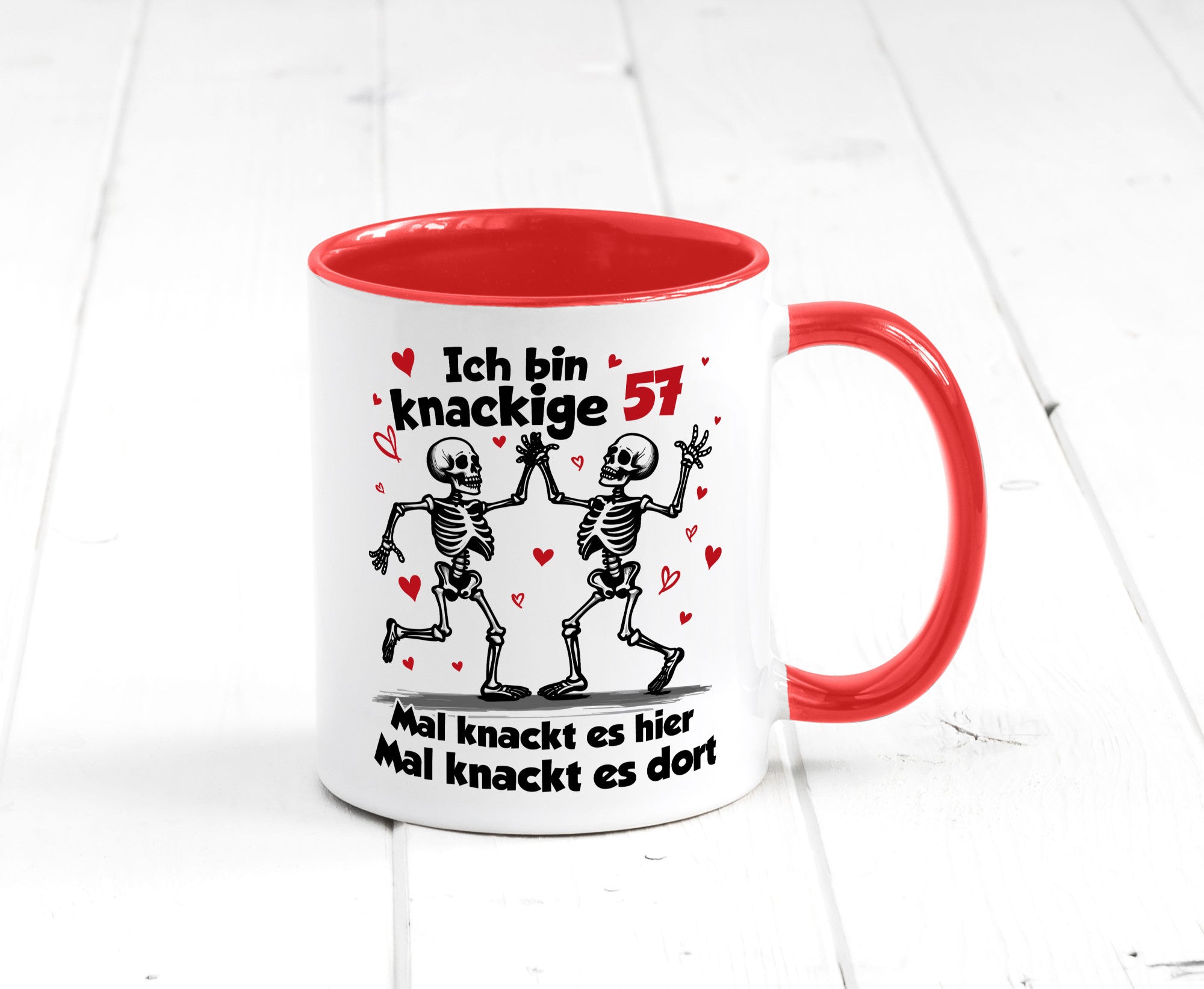 57. Geburtstag | Knackige 57 Ich bin alt lustig Geschenkidee Geschenk Tasse