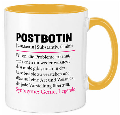Postbotin | Beruf Post lustiger Spruch Briefträger v2 Humor Arbeit Kollegen