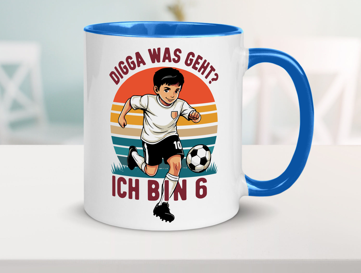 6 Geburtstag | Jahre Digga was geht ab Fußball lustiger Spruch Geschenk