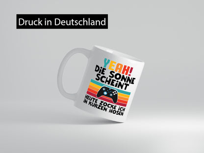 Die sonne scheint | Heißes Wetter Zocker Gaming lustiger Spruch Geschenk Humor