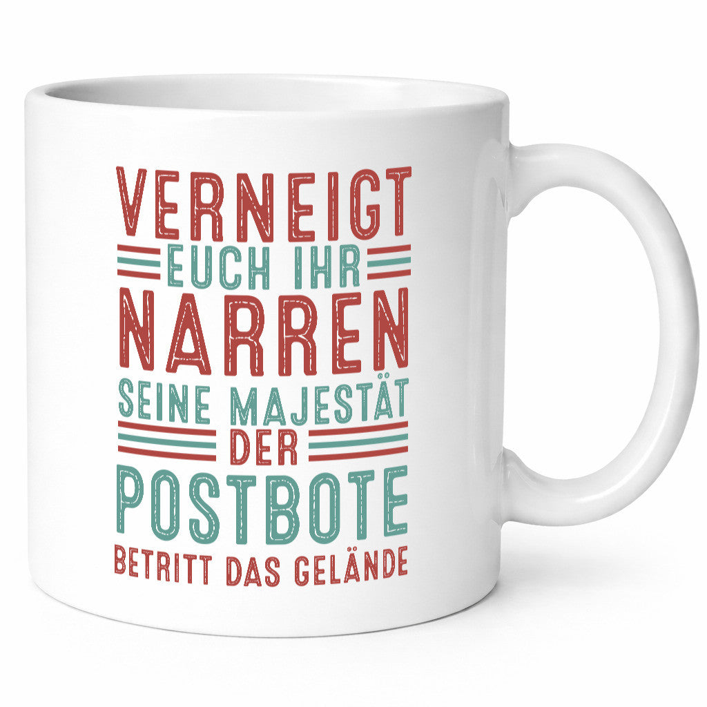 Verneigt euch: Postbote | Beruf Post Briefträger Geschenk Arbeit Kollegen Büro