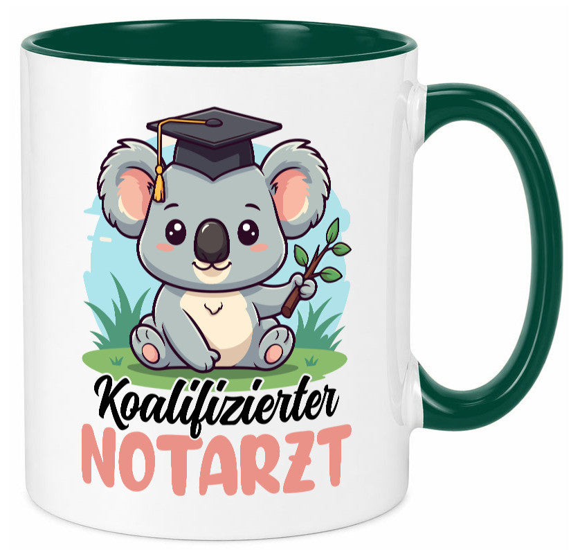 Koalifizierter Notarzt | Arzt Geschenk Humor Geschenkidee lustiger Spruch Tasse