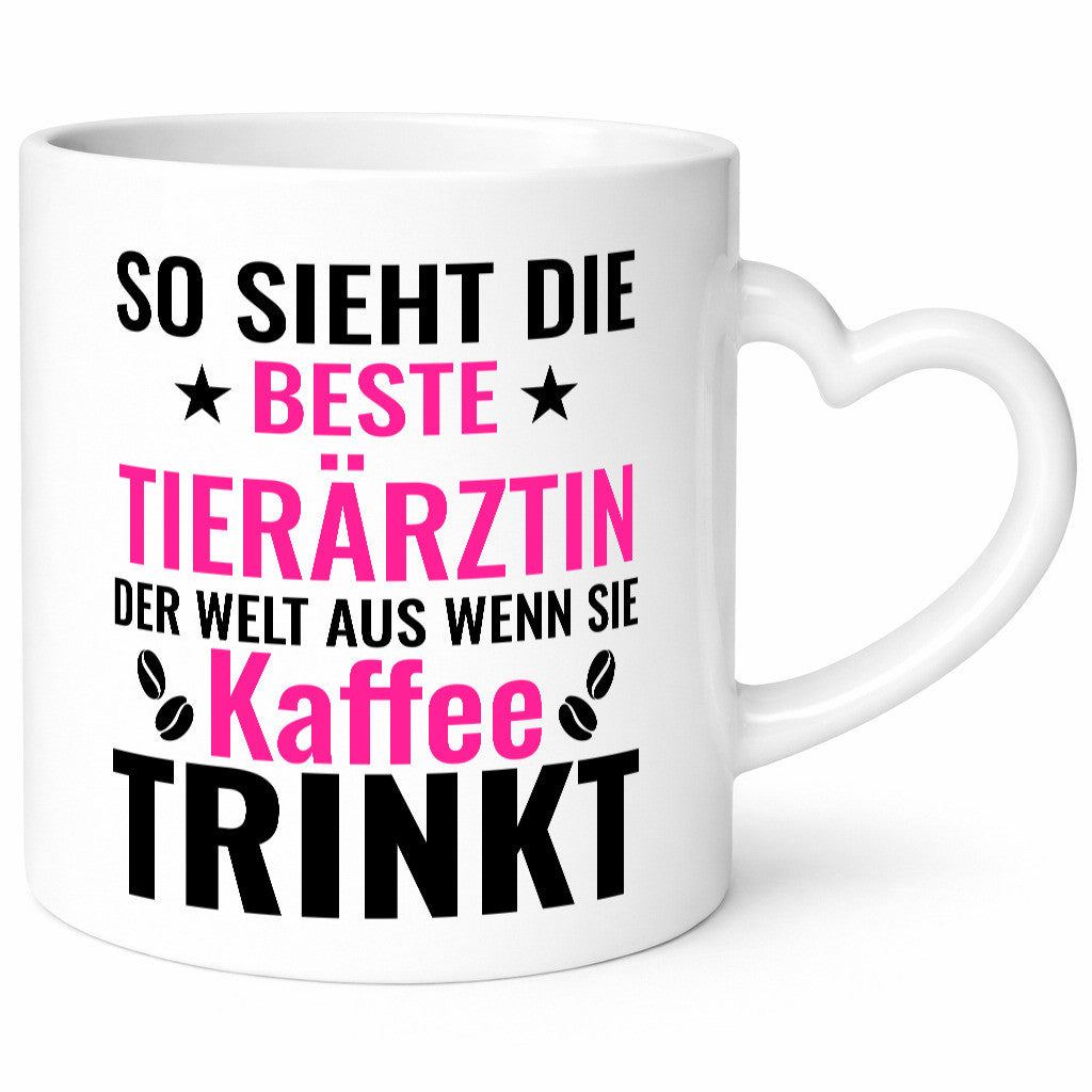 Kaffee trinkt: Tierärztin | Mediziner Tiermedizin lustig Tierliebhaber Humor
