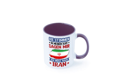 Iran | Urlaub Stimmen in meinem Kopf Traumland Humor Geschenkidee Tasse