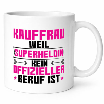 Superheldin Kauffrau | Kauffrauen lustig Humor Geschenkidee Geschenk Tasse