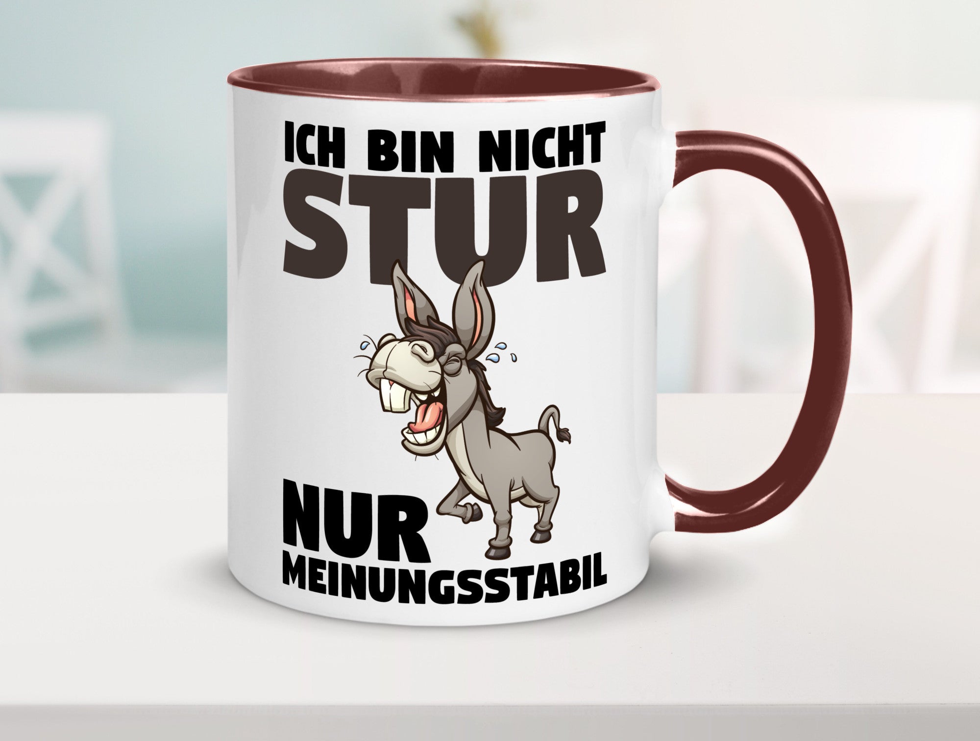 Sturer Esel | Sturkopf Tasse Dickkopf Spruch Humor lustiger Geschenk