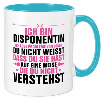 Löse Probleme: Disponentin | Zuteilerin v2 lustiger Spruch Geschenk Humor Tasse