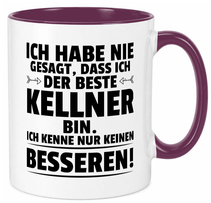 Der Beste Kellner | kellnern Bedienung lustiger Spruch Geschenk Humor Tasse