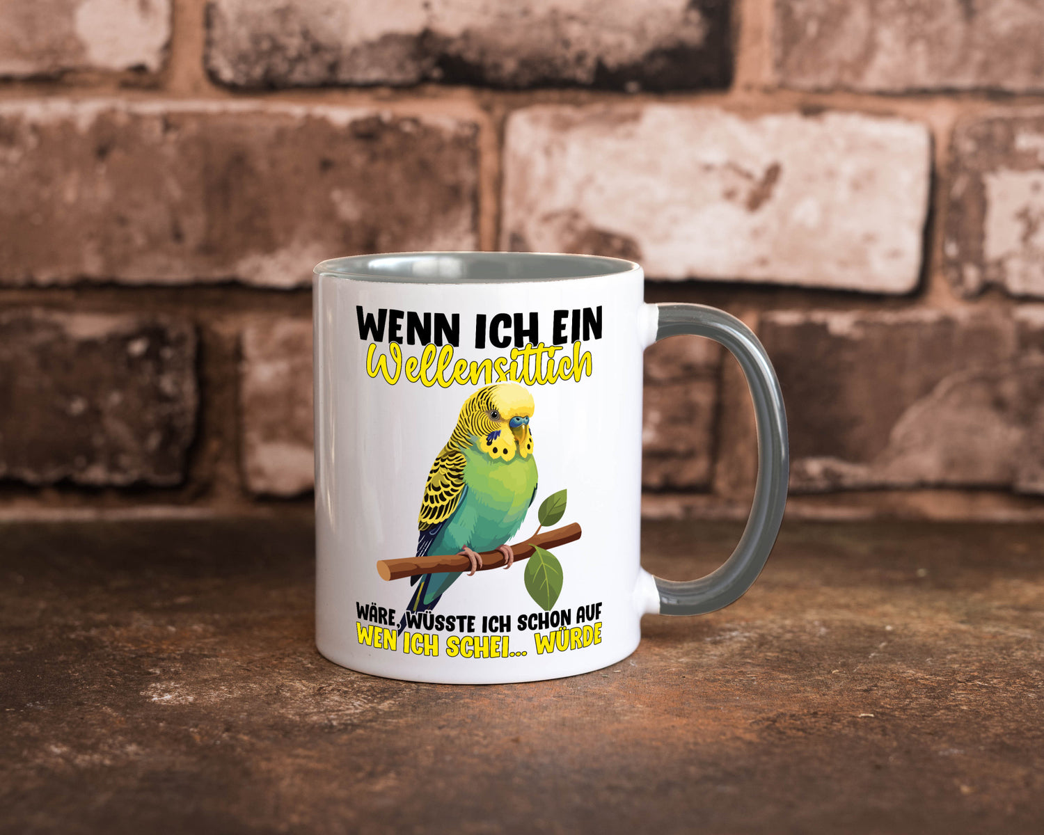 Wellensittich | Vogelbesitzer Humor Geschenkidee Tasse