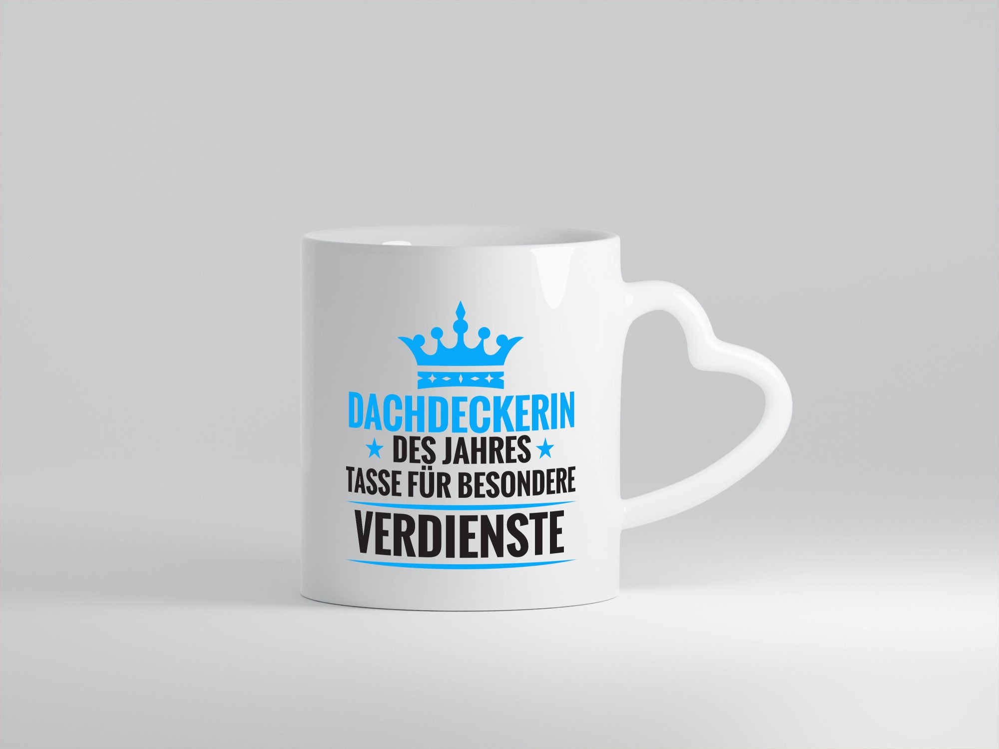 Besonderer Verdienst: Dachdeckerin | Dachbau Hausbau Geschenkidee Humor Tasse
