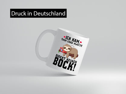 Ich habe kein Bock Geschenk Humor Geschenkidee lustiger Spruch Tasse