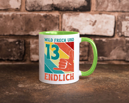 13. Geburtstag | 13 Jahre Wild und Frech Humor Geschenkidee Tasse