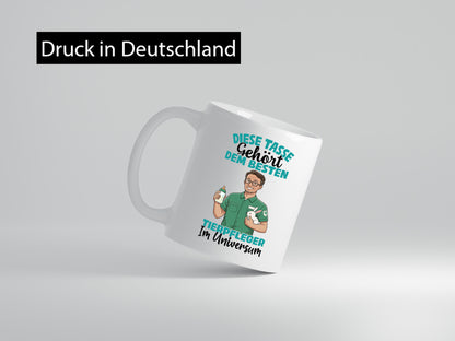 Im Universum: Tierpfleger | Pflegeberuf Tierheim Humor Arbeit Kollegen Büro