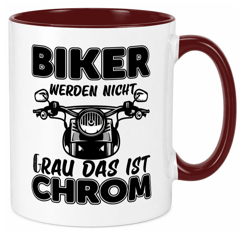 Biker werden nicht grau | Motorrradfahrer Tasse Humor Geschenkidee