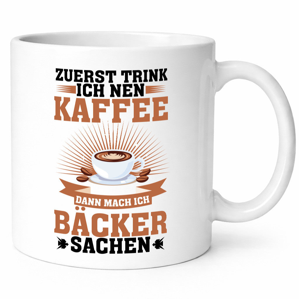 Zuerst Kafee dann mach ich Bäcker sachen | backen lustig Humor Geschenkidee