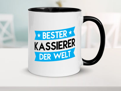 Bester Kassierer lustiger Spruch Geschenk Humor Geschenkidee Tasse