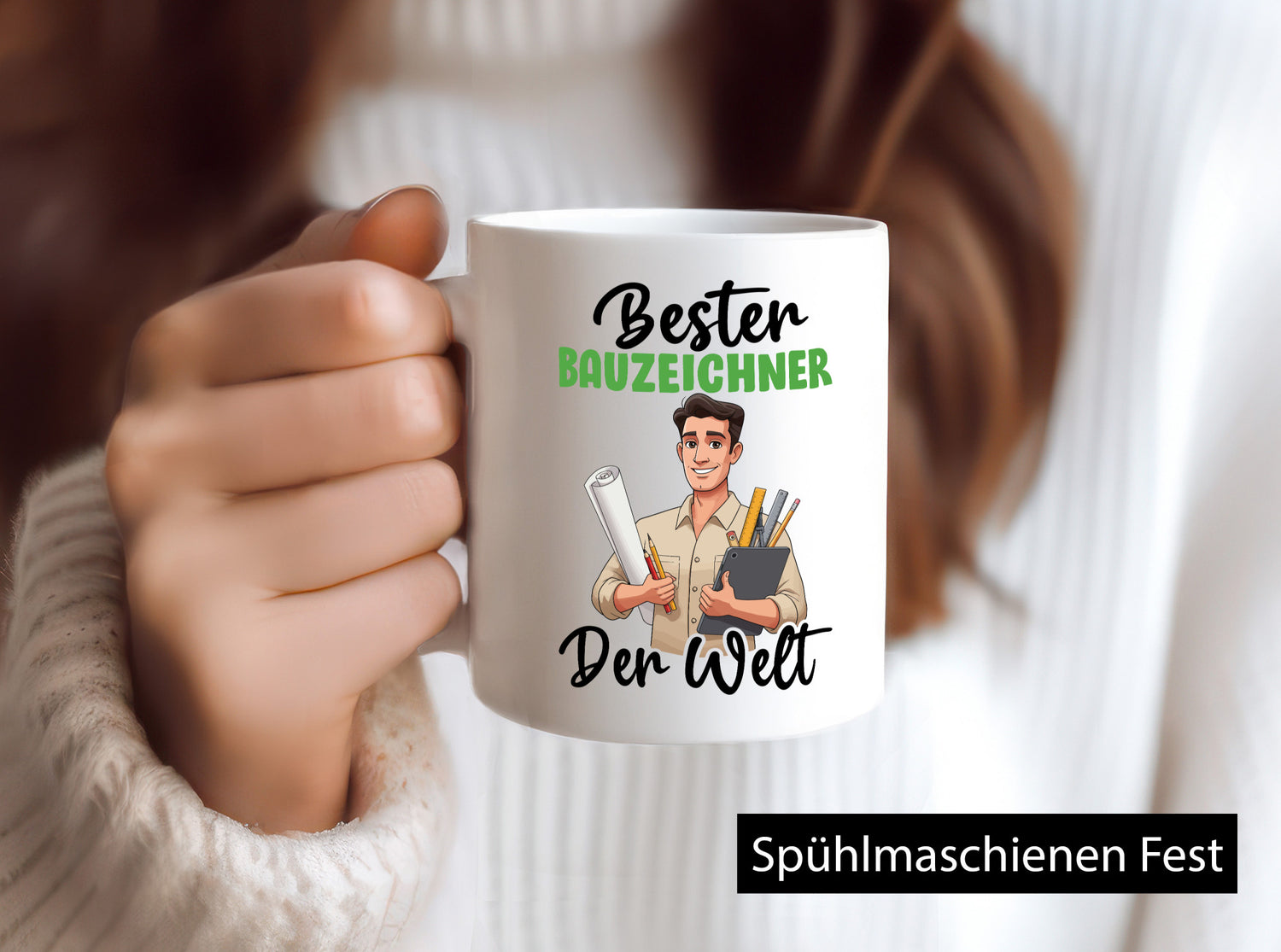 Bester Bauzeichner | Zeichner v2 lustiger Spruch Geschenk Humor Geschenkidee