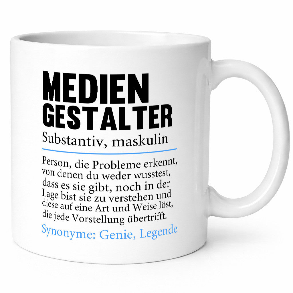 Mediengestalter | Beruf Medien Humor v2 Arbeit Kollegen Büro Geschenkidee Tasse