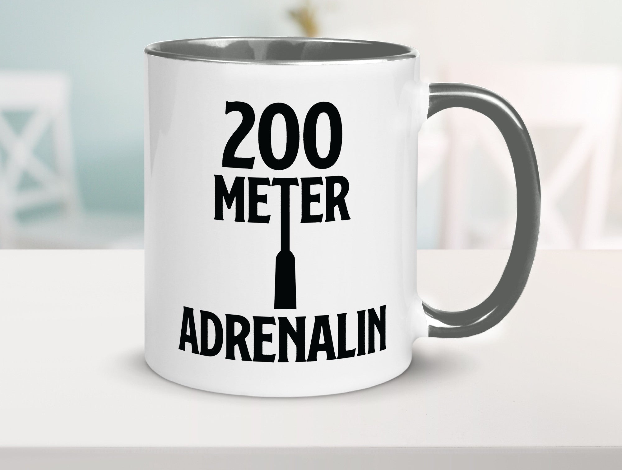 200 Meter Adrenalin v2 lustig Humor Geschenkidee Geschenk Tasse