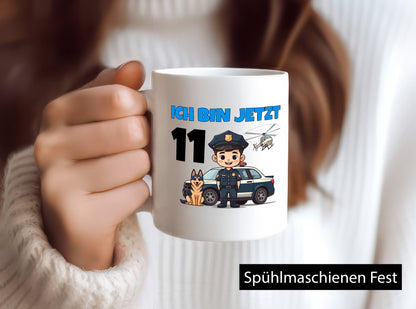 11. Geburtstag | 11 Jahre Polizei Kind Polizeiauto lustig Geschenkidee Geschenk