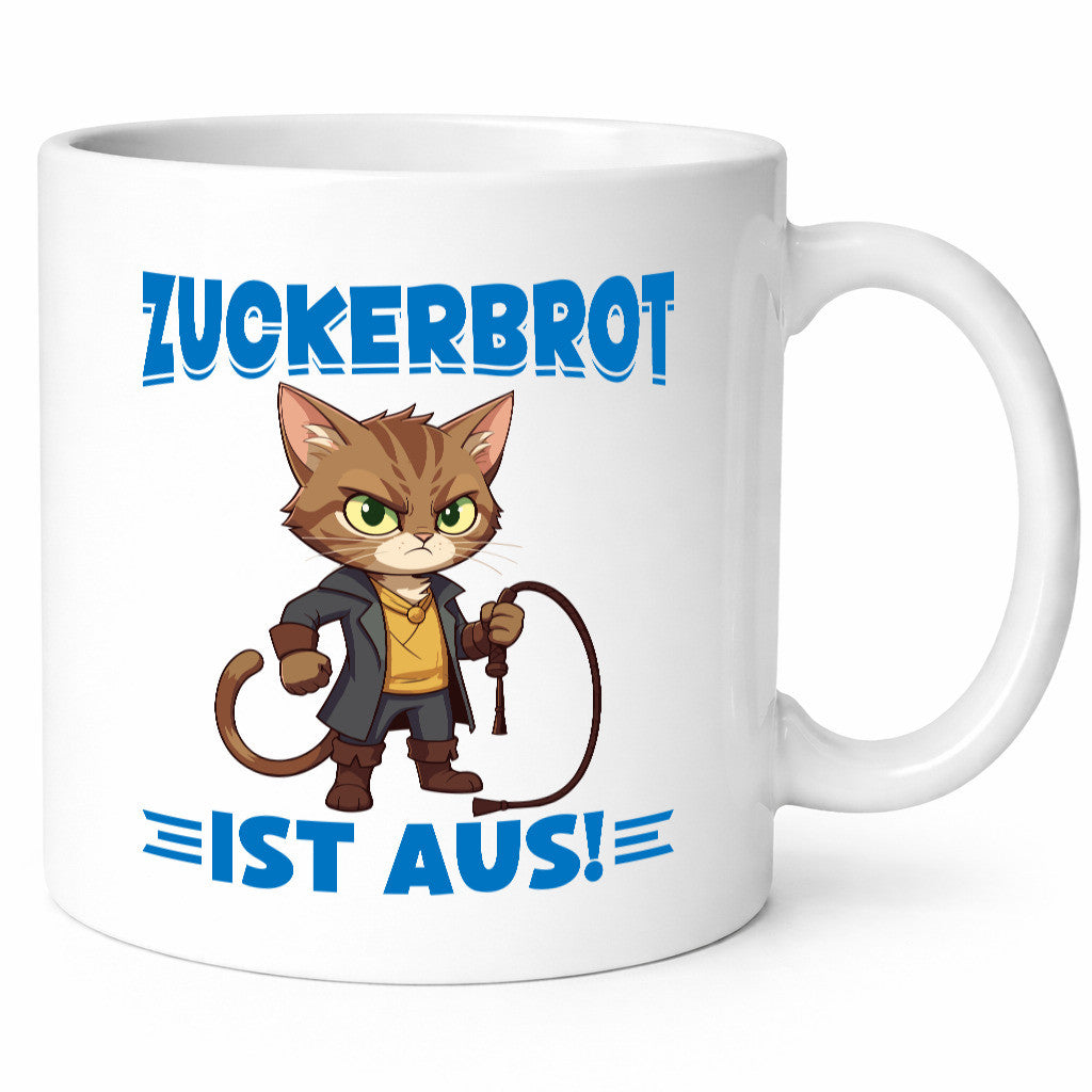 Zuckerbrot ist aus | Katze mit Peitsche Geschenk Tierliebhaber Humor lustiger