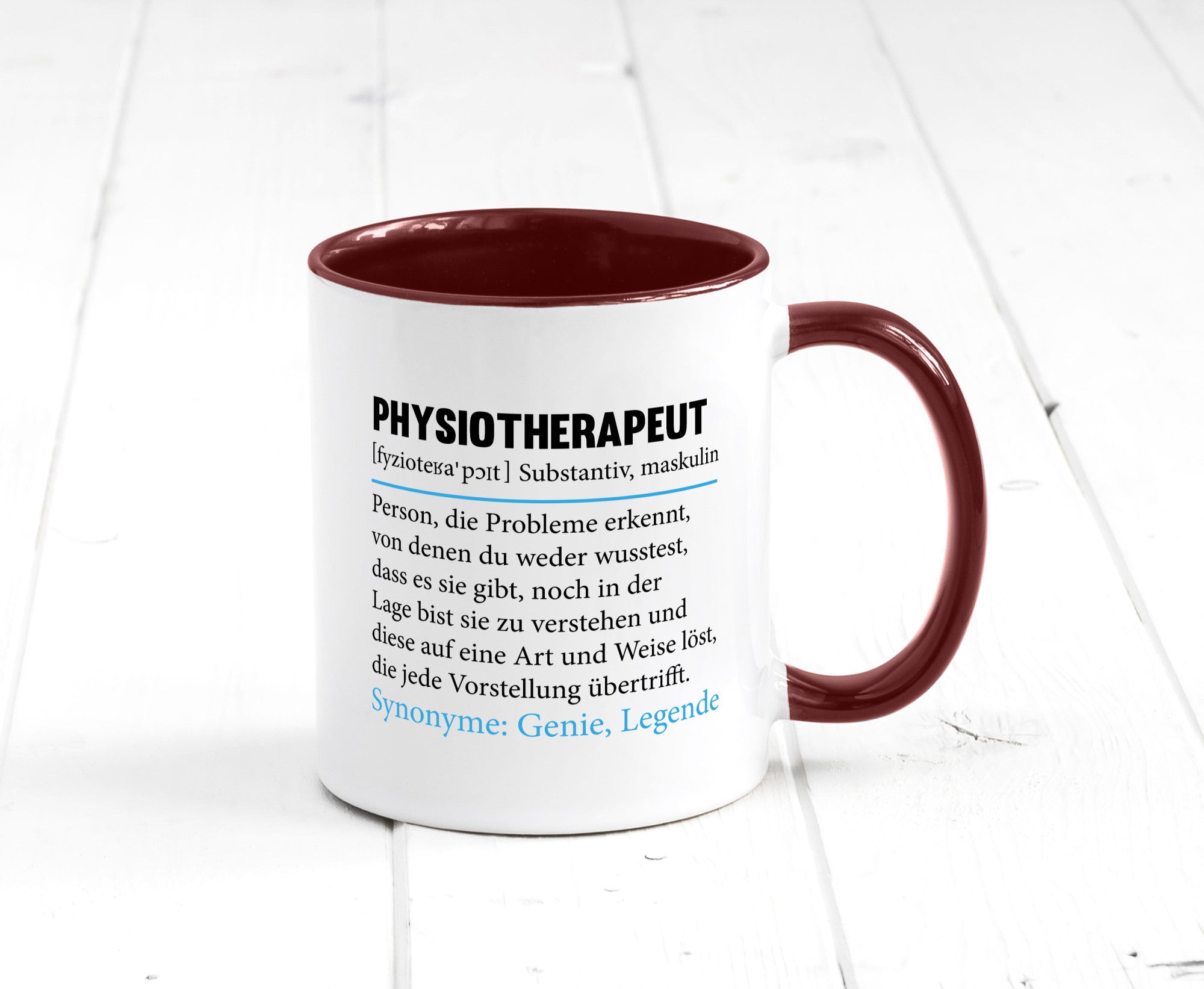 Physiotherapeut | Beruf Spruch Text lustig v2 Humor Arbeit Kollegen Büro