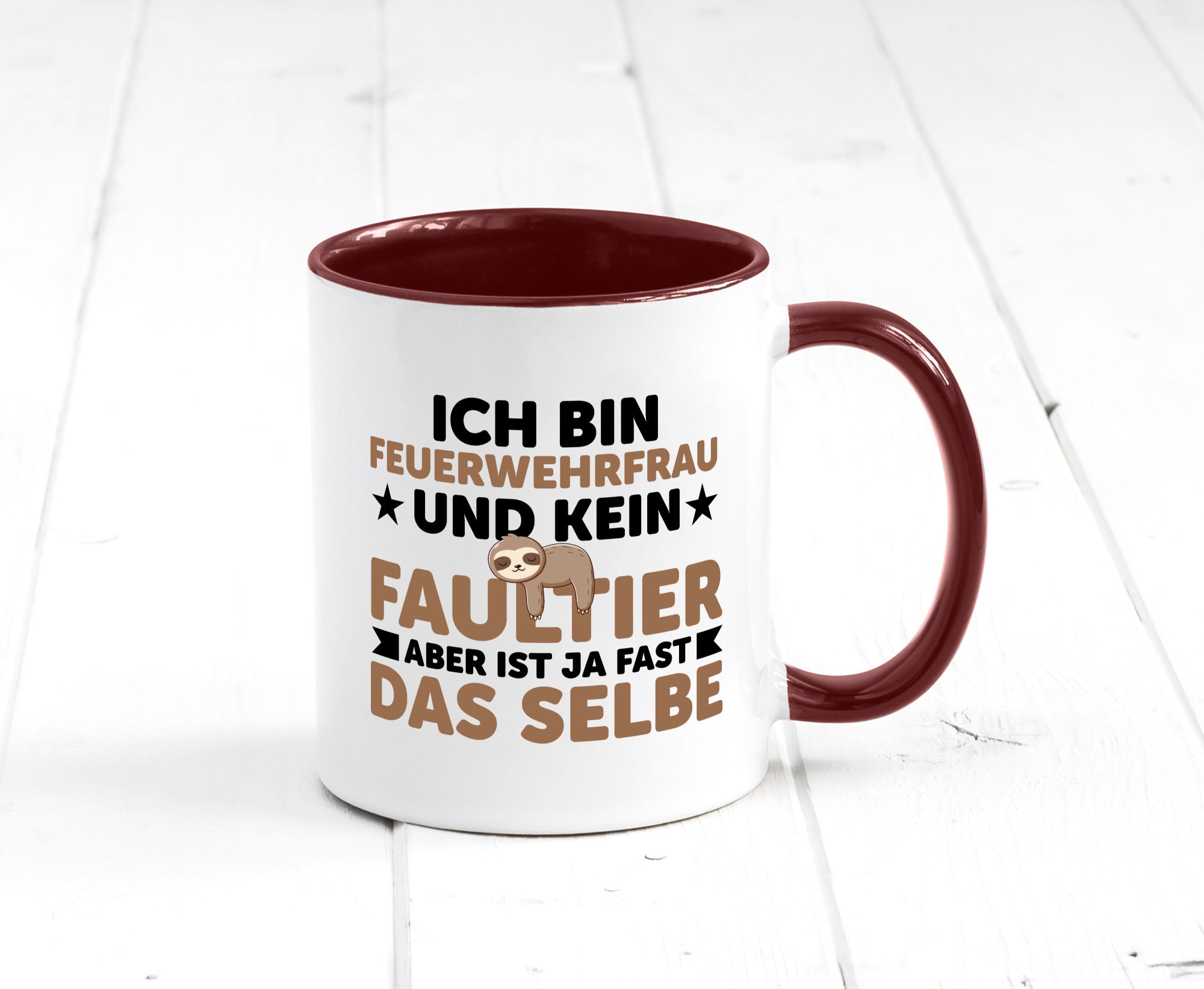 Ich bin kein Faultier: Feuerwehrfrau | Feuerwehr lustiger Spruch Geschenk