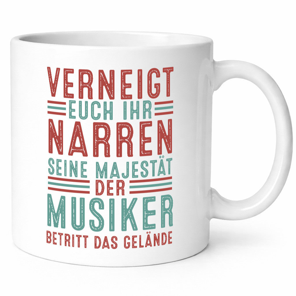 Verneigt euch: Musiker | Musik Musikant Geschenkidee Humor Tasse
