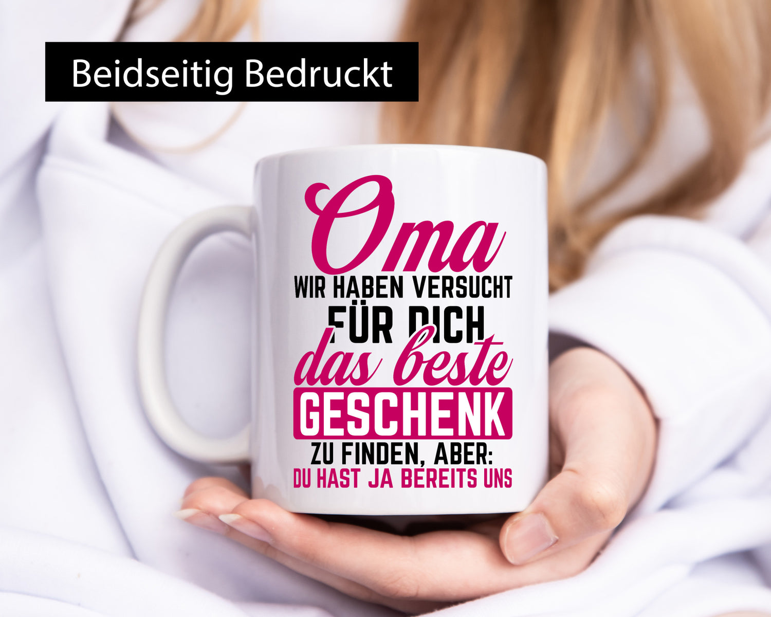 Beste Geschenk für Oma | Großmutter lustiger Spruch Familie Geschenkidee Tasse