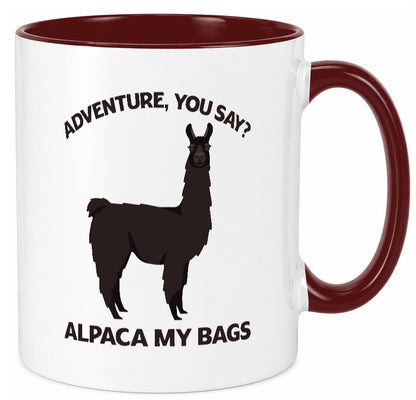 Adventure, Alpaca | Humor Geschenkidee Tasse