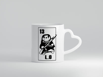 13 L.O lustiger Spruch Geschenk Humor Geschenkidee Tasse