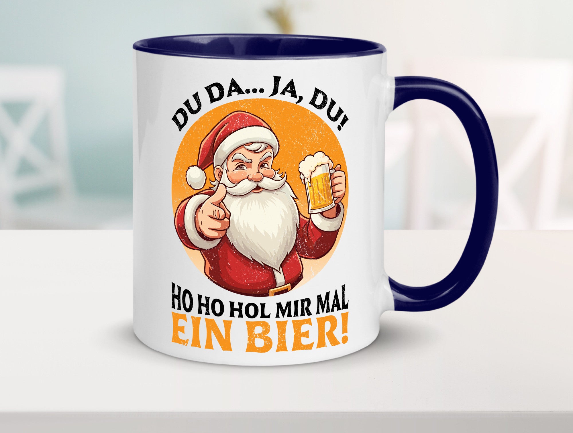 Hol mir mal ein Bier | Ugly Christmas Santa lustig Humor Geschenkidee Geschenk