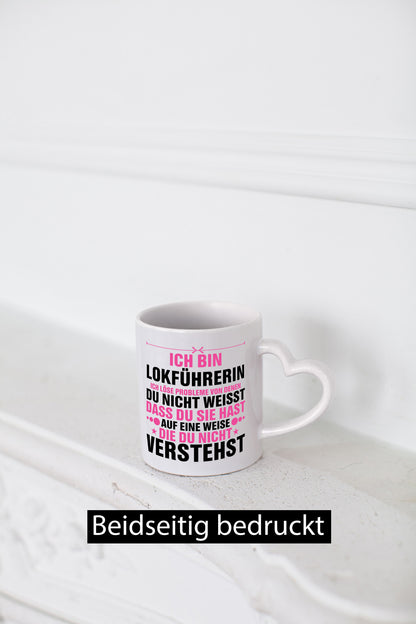 Löse Probleme: Lokführerin | Zug Beruf v2 Humor Arbeit Kollegen Büro