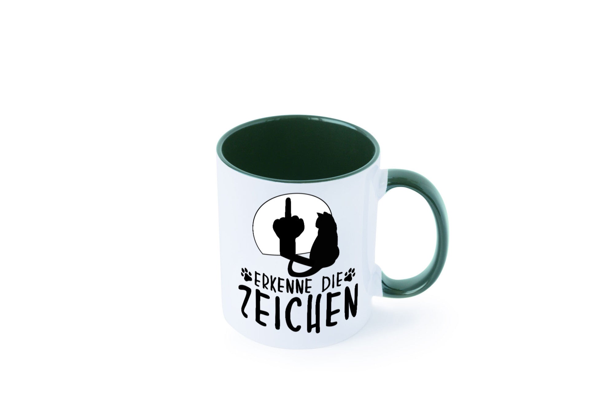 Erkenne die Zeichen | Katze Humor Tierliebhaber Geschenkidee Tasse