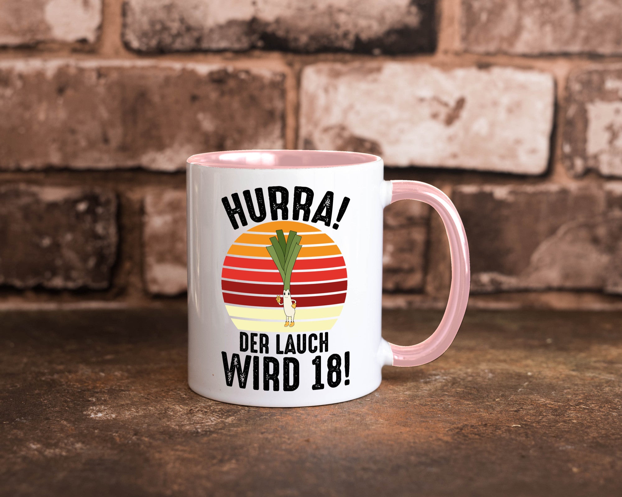 Hurra der lauch wird 18 | 18. Geburtstag Ehrentag lustiger Spruch Geschenk