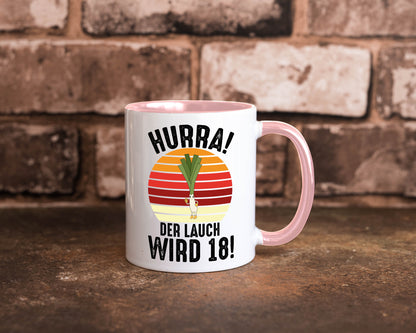 Hurra der lauch wird 18 | 18. Geburtstag Ehrentag lustiger Spruch Geschenk
