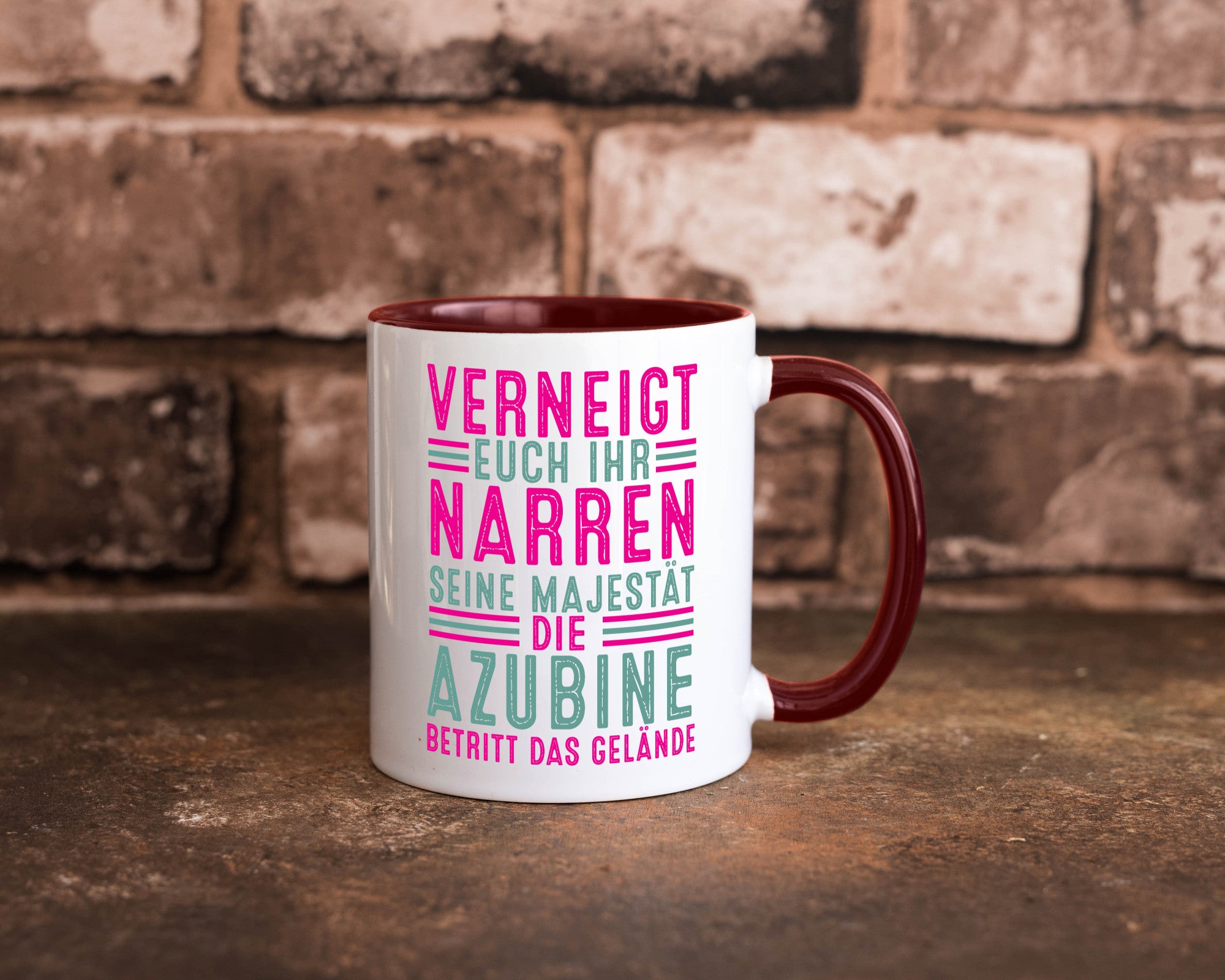 Verneigt euch: Azubine | Ausbildung Lehre Lehrling v2 lustiger Spruch Geschenk
