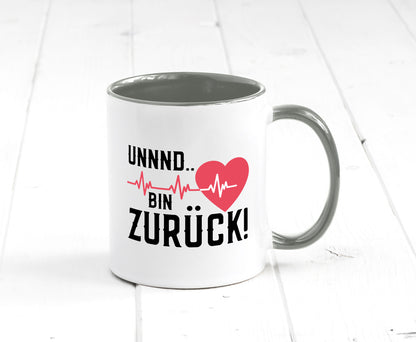 Bin zurück | Herzschlag Reanimation Puls Arzt Klinik Geschenk Humor